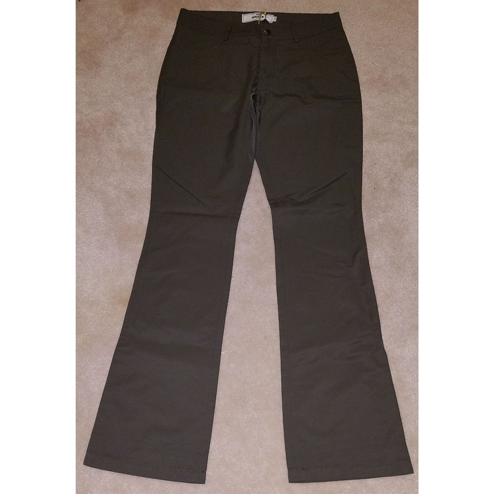 NWT Electre Paris Brown/Green Pants 27" Waist Nylon/Cotton Blend French